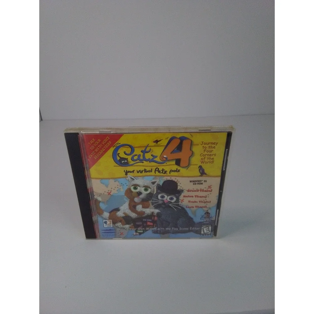 Catz 4 Your Virtual Petz Palz PC Big Box Windows 95 98 CD-ROM Mindscape 1999